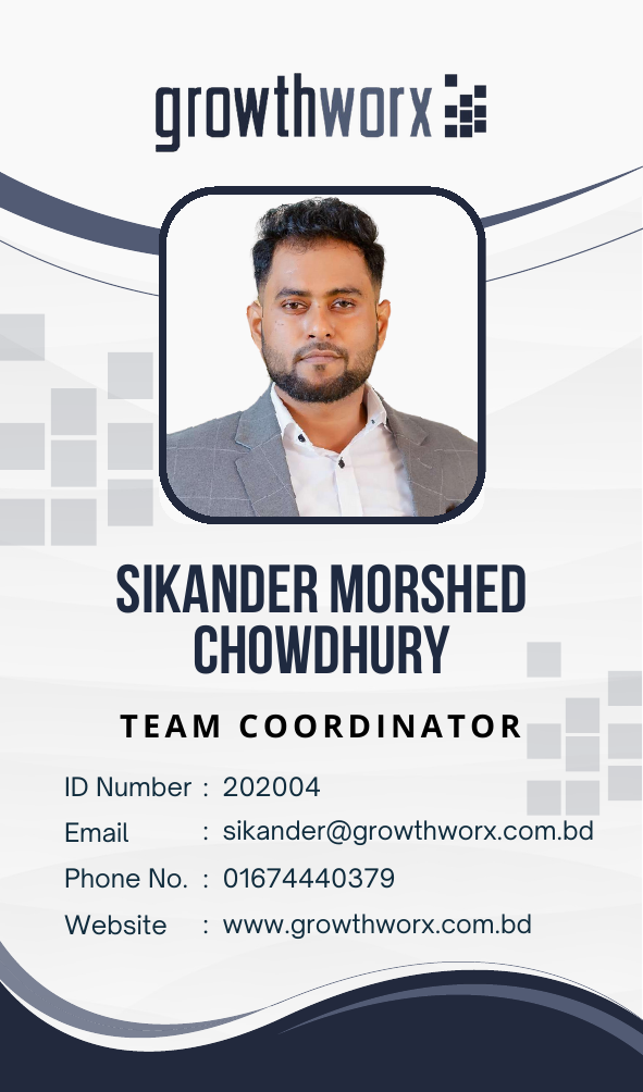Sikander Morshed Chowdhury ID Card Front