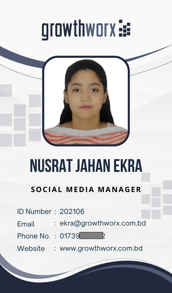 Nusrat Jahan Ekra ID Card Front