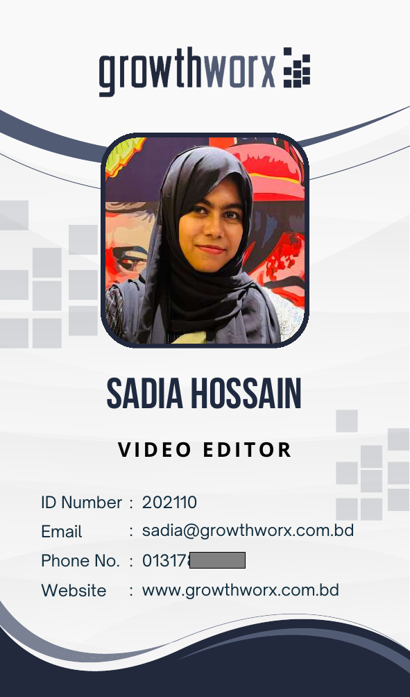 Sadia Hossain ID Card Front