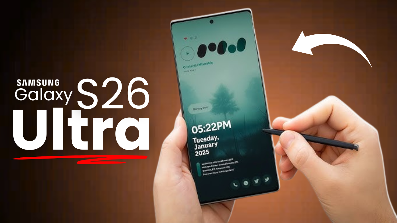 YouTube thumbnail design - S26 pen product review