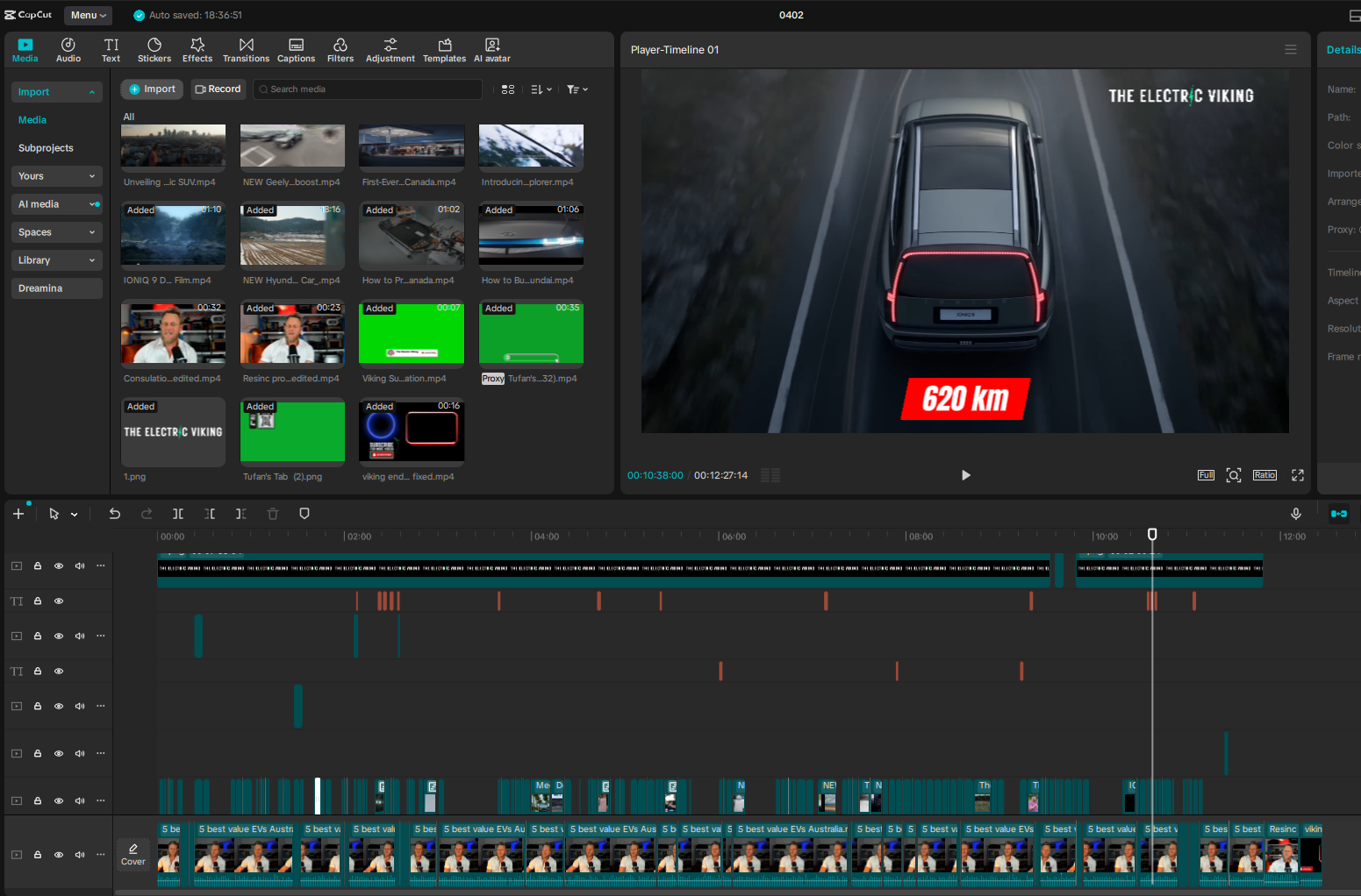 Multi-track video editing workflow